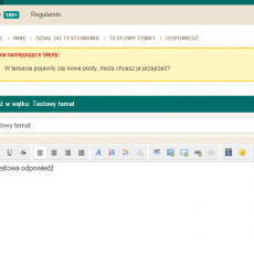 Ostrzeżenie o nowych postach