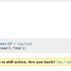 Are you back? 1.1