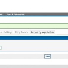 Forum Access by Reputation 0.1